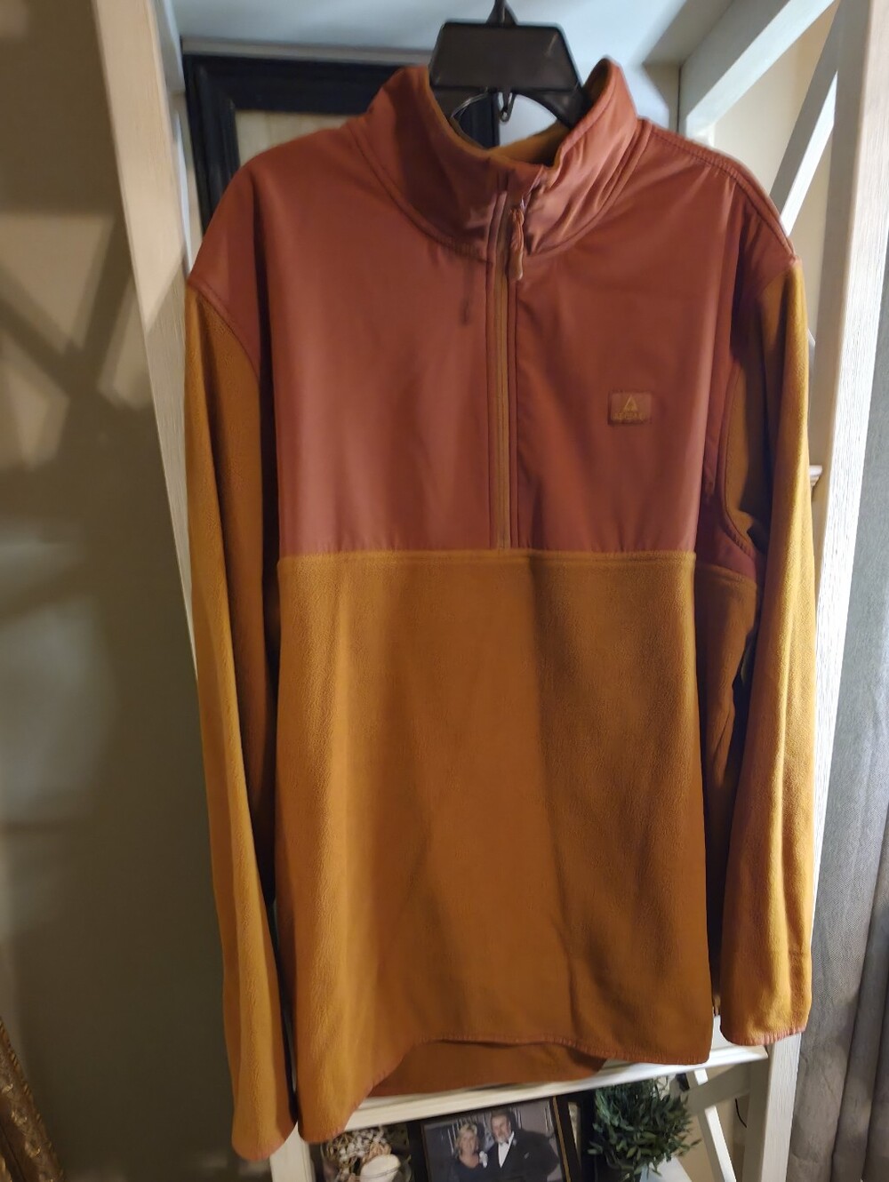Ascend Burnt Orange and Mustard Logo Crew